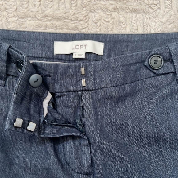 Ann Taylor LOFT button waist tab shorts size 2 EUC - Picture 6 of 16
